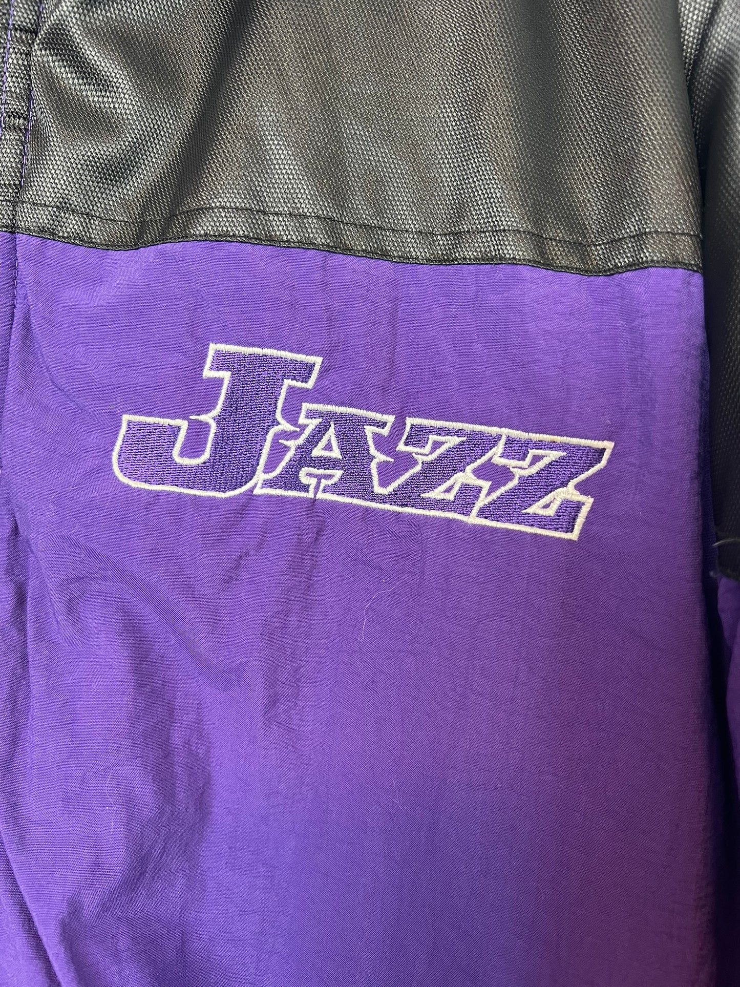Starter Utah Jazz Puffer Purple Mountain Logo - L