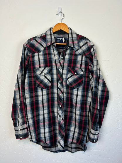 Wrangler Western Pearl Snap Flannel - XL