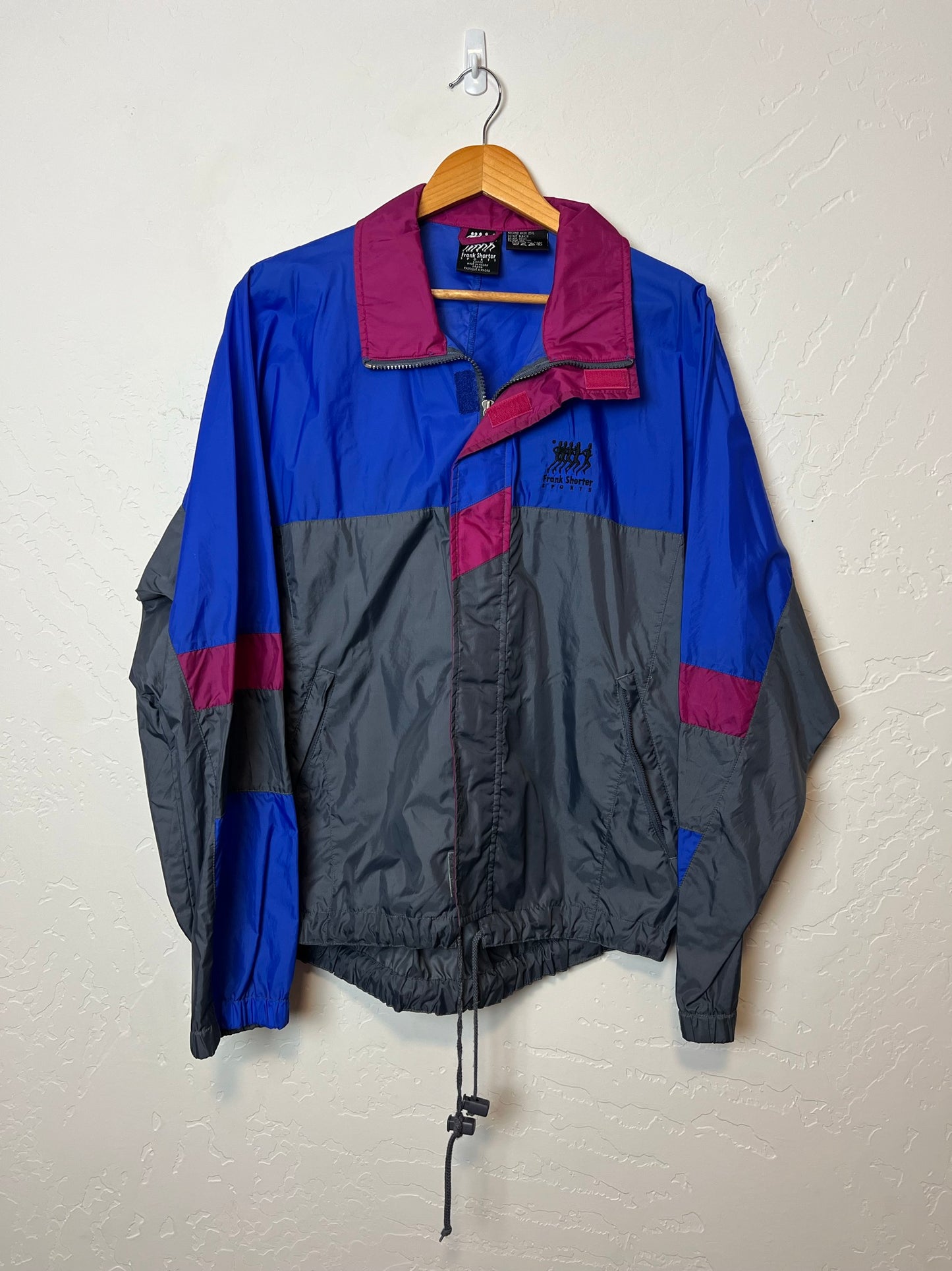 Frank Shorter Running Gear Colorblock Windbreaker - Size L