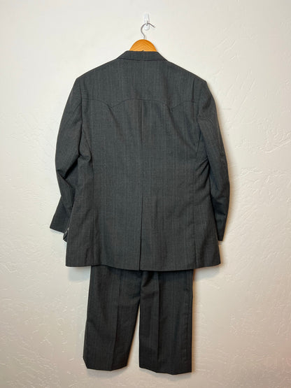 H Bar C Ranchwear Pinstripe Western Suit - 40