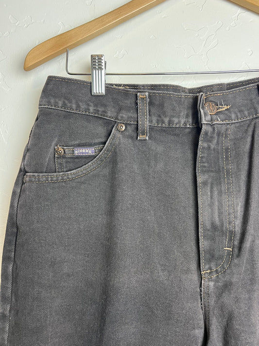 Gitano Faded Black High Waist Mom Jeans - 14