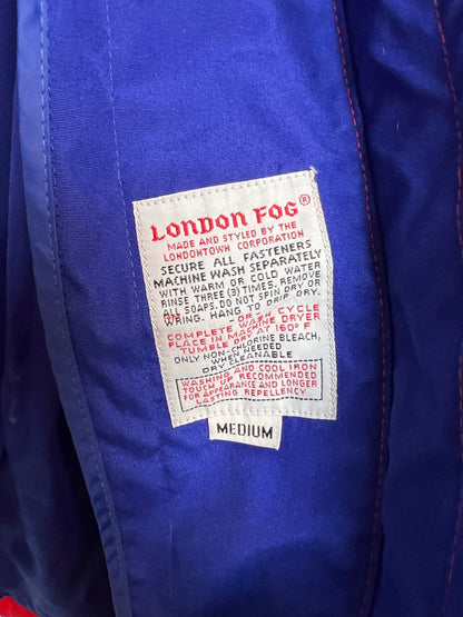 London Fog Red Colorblock Windbreaker with Thinsulate - Size M