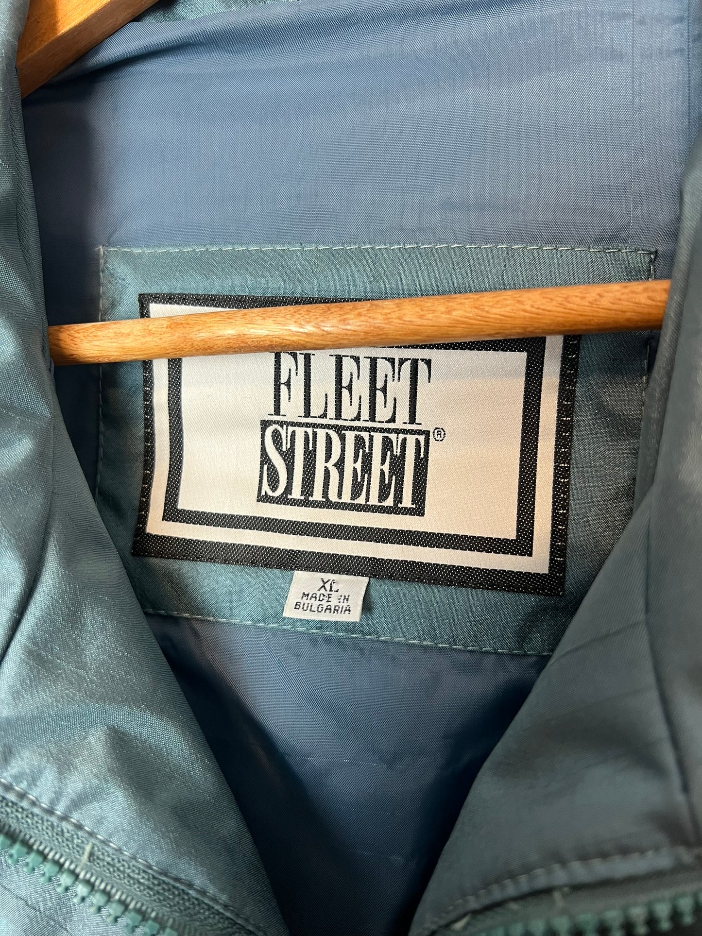 Fleet Street Iridescent Teal Windbreaker - Size XL