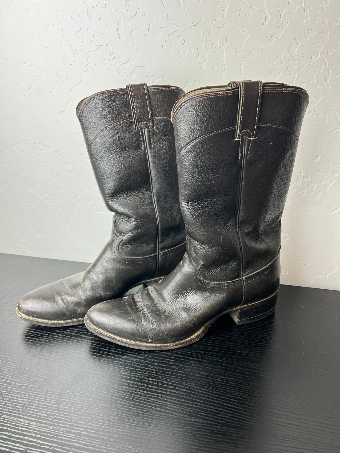 Justin Black Roper Boots - US 9D