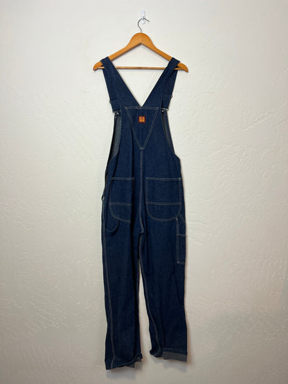 Big Ben Wrangler Dark Denim Bib Overalls - Size 32x30