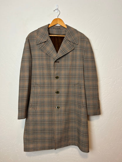 JCPenney Glen Plaid Sport Coat with Faux Suede Elbow Patches - Size 42