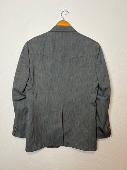 Kenny Rogers by Circle S Grey Pinstripe Western Blazer - Size 42