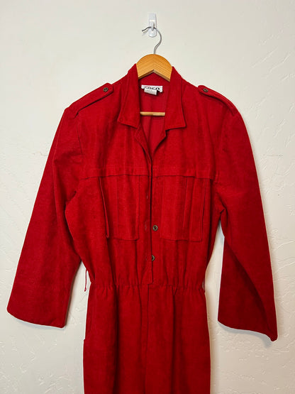 Coco of California Red Wool Romper - Size 16