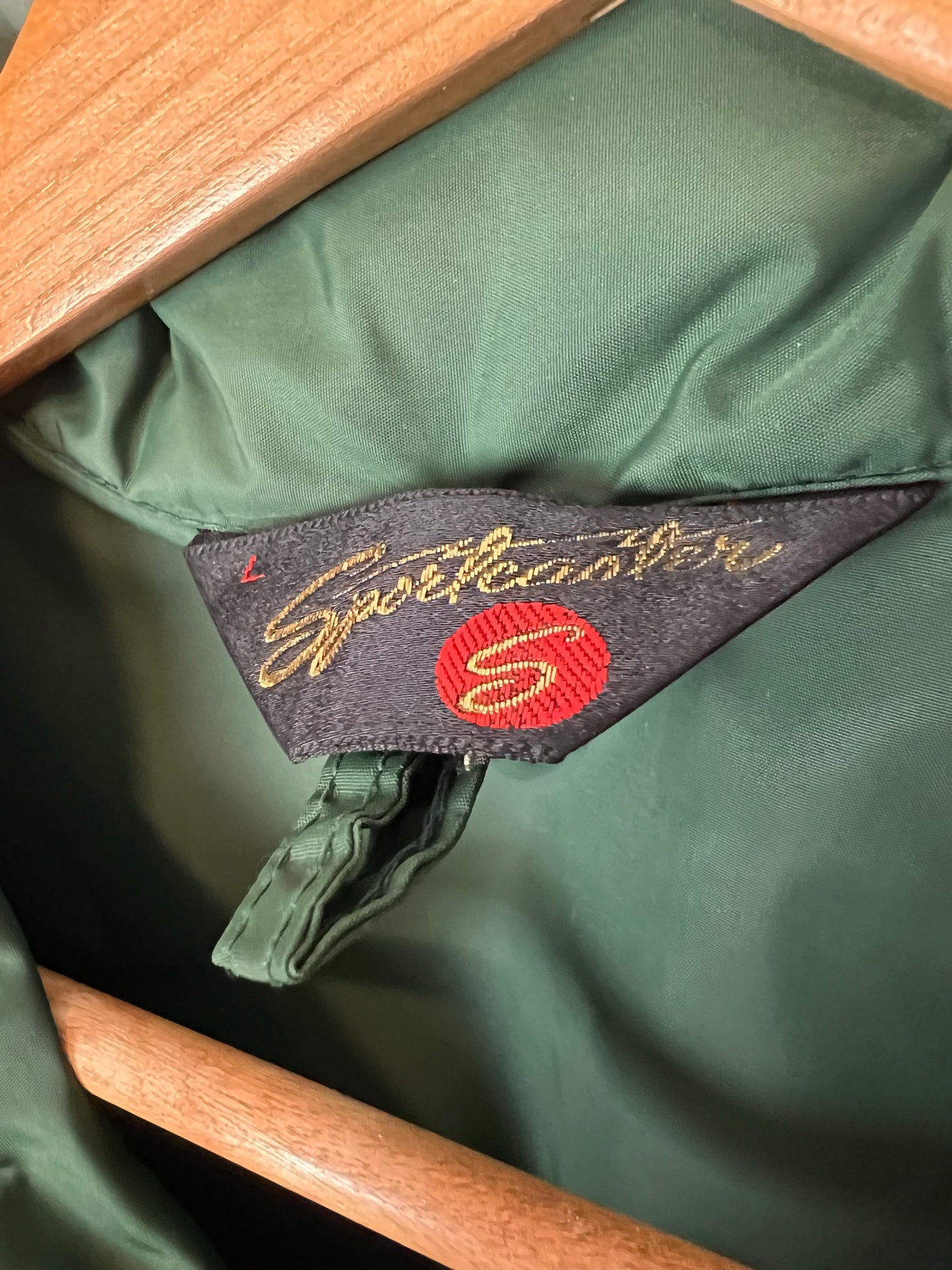 Sportcaster Hunter Green Nylon Windbreaker - Size L