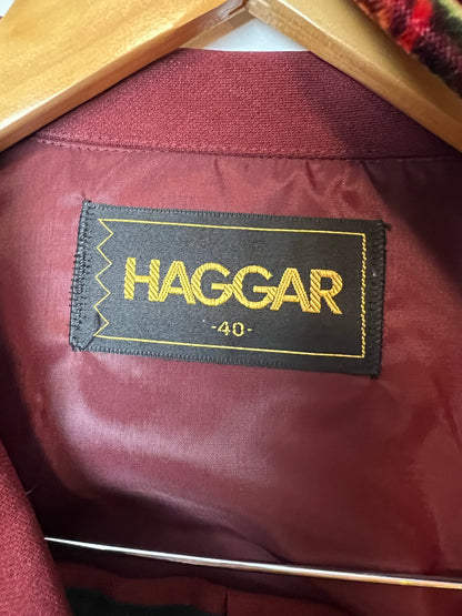 Haggar Burgundy Western Suit - Size 40