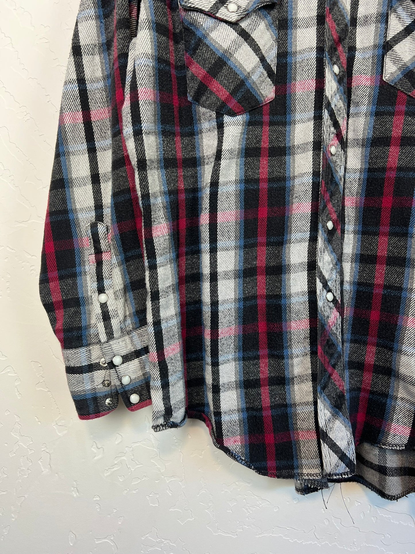 Wrangler Western Pearl Snap Flannel - XL