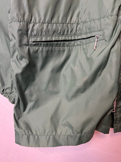 Sportcaster Hunter Green Nylon Windbreaker - Size L
