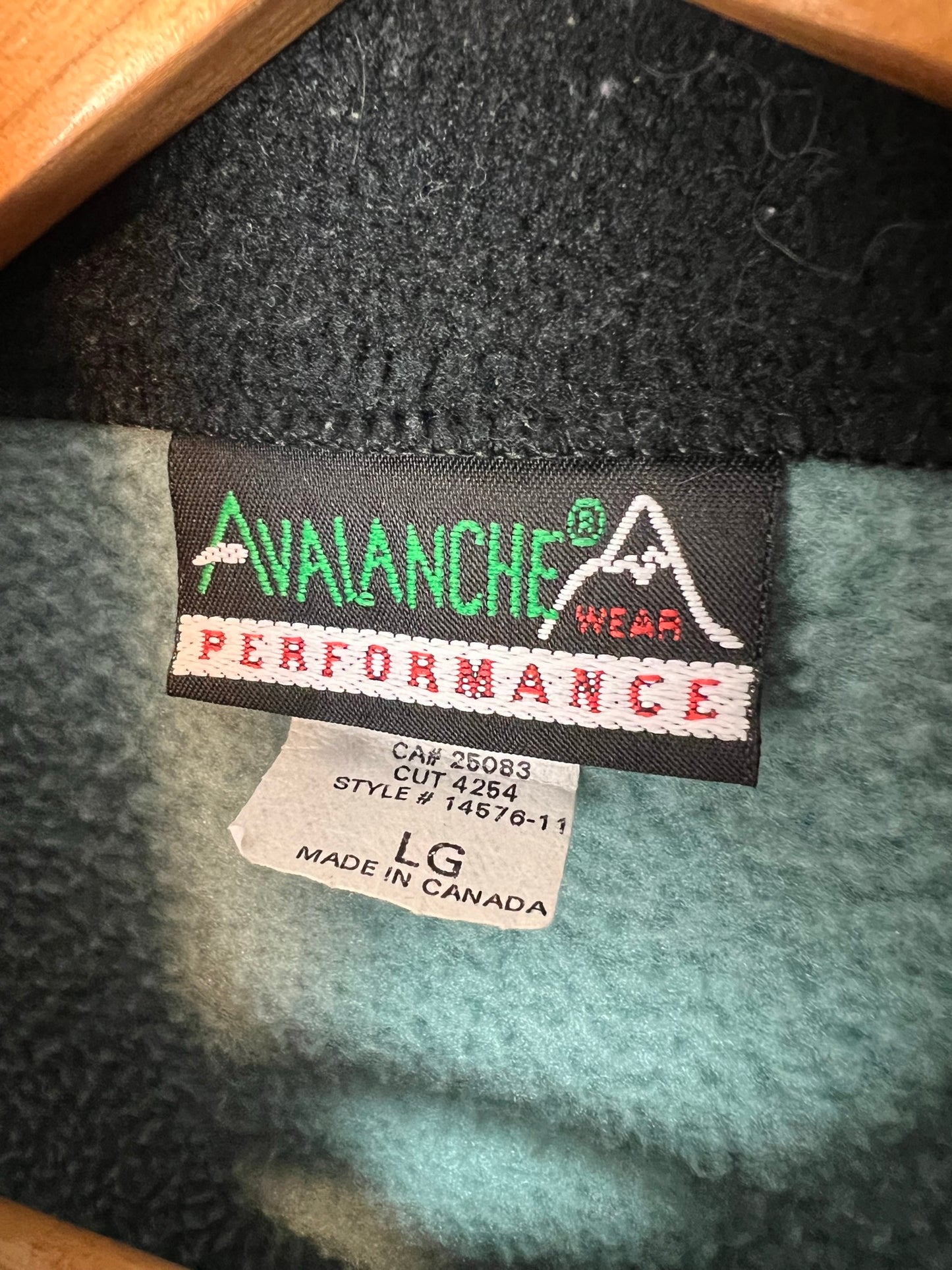 Avalanche Performance Teal Fleece Vest - Size L