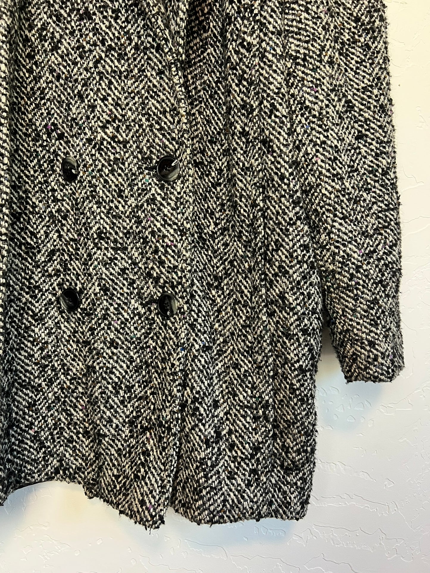 New York Girl Boucle Tweed Coat - Size 14