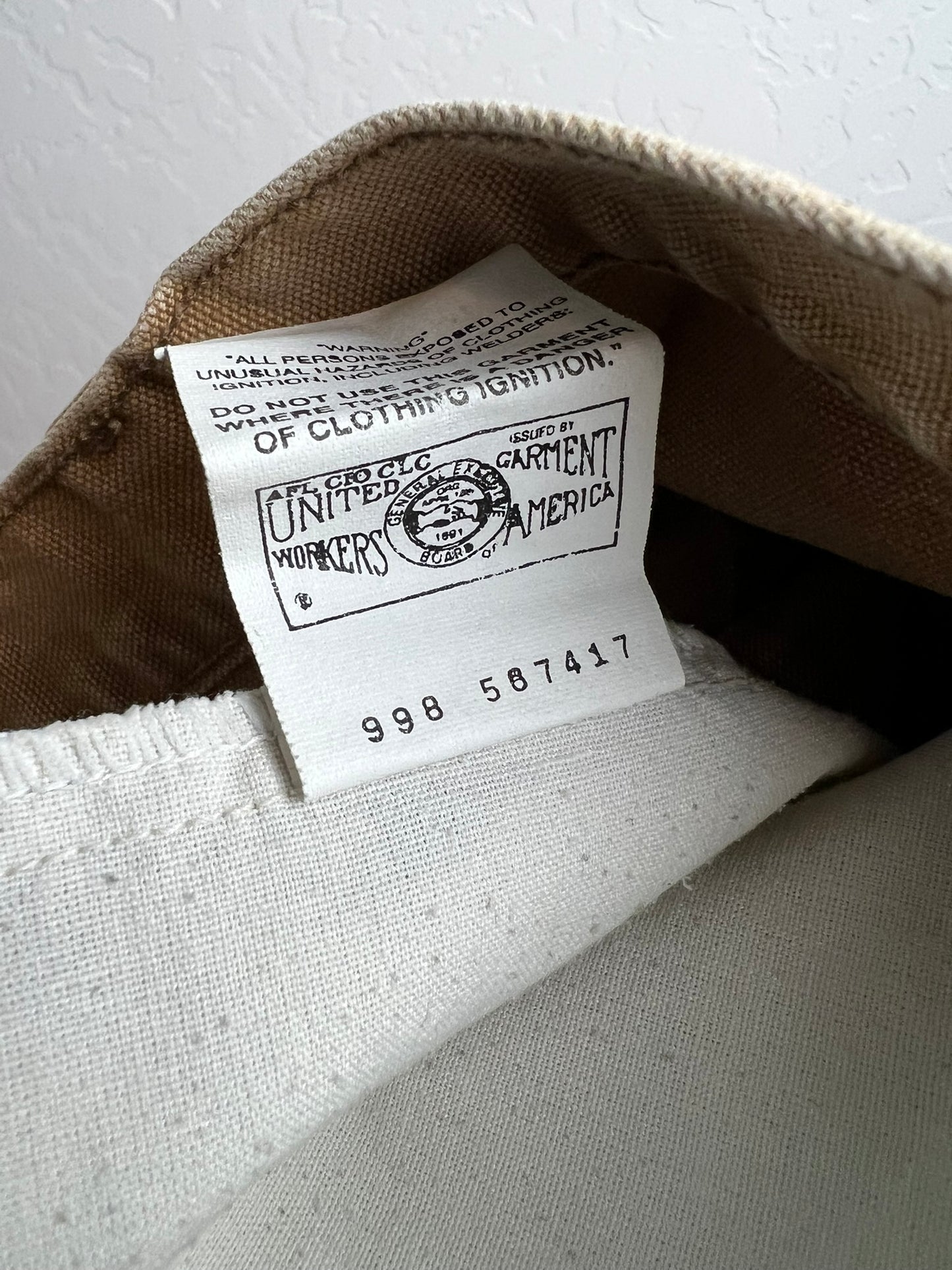 Carhartt B11 Brown Duck Work Dungaree Union Made - 36x30