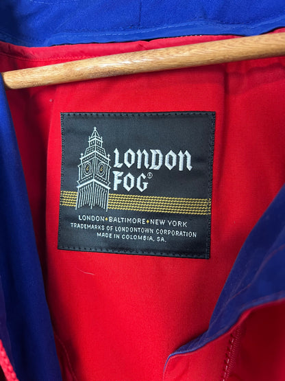 London Fog Red Colorblock Windbreaker with Thinsulate - Size M