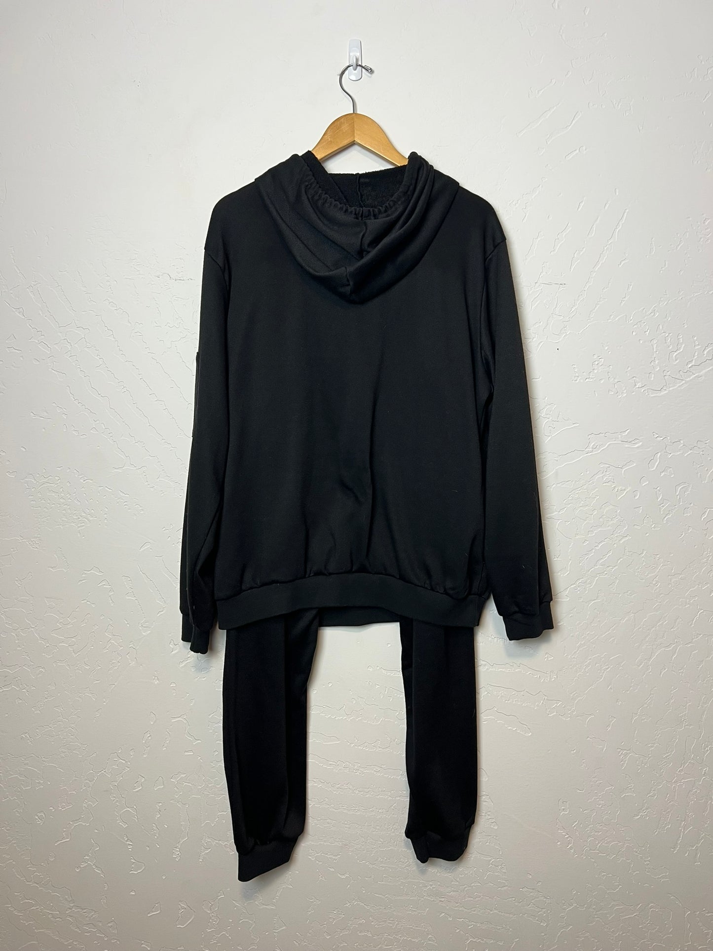 Coofandy Black Hoodie & Jogger Set - L