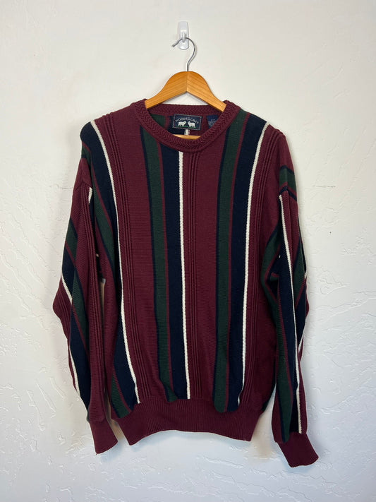 Woods & Gray Striped Crewneck Sweater - Size M