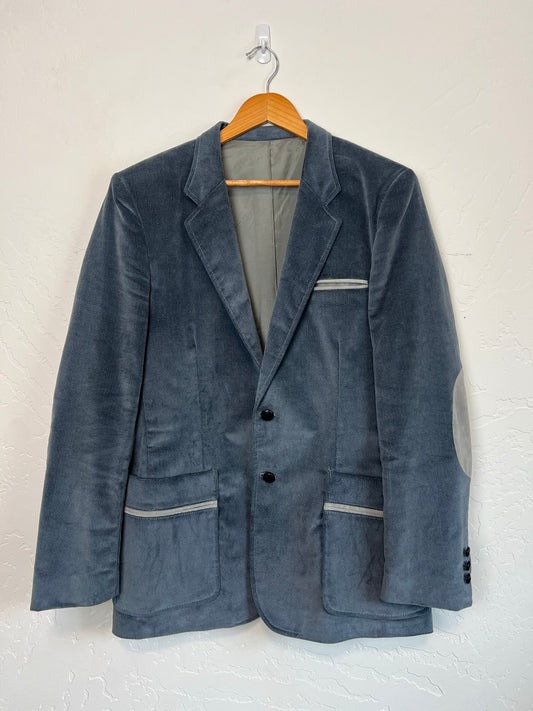 Lee Separates Blue Velvet Corduroy Blazer - Size 42