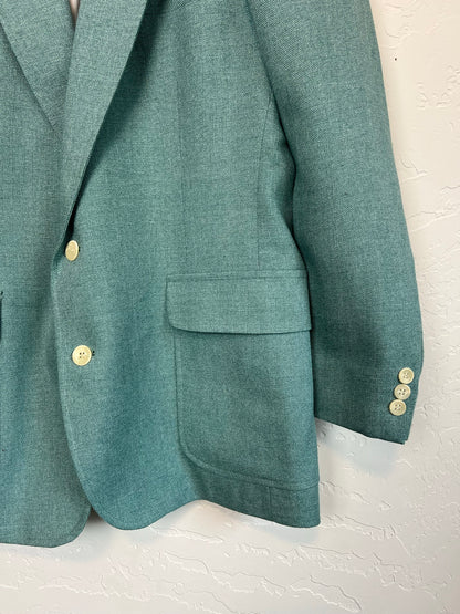 Haggar Teal Green Sport Coat Blazer - Size 42