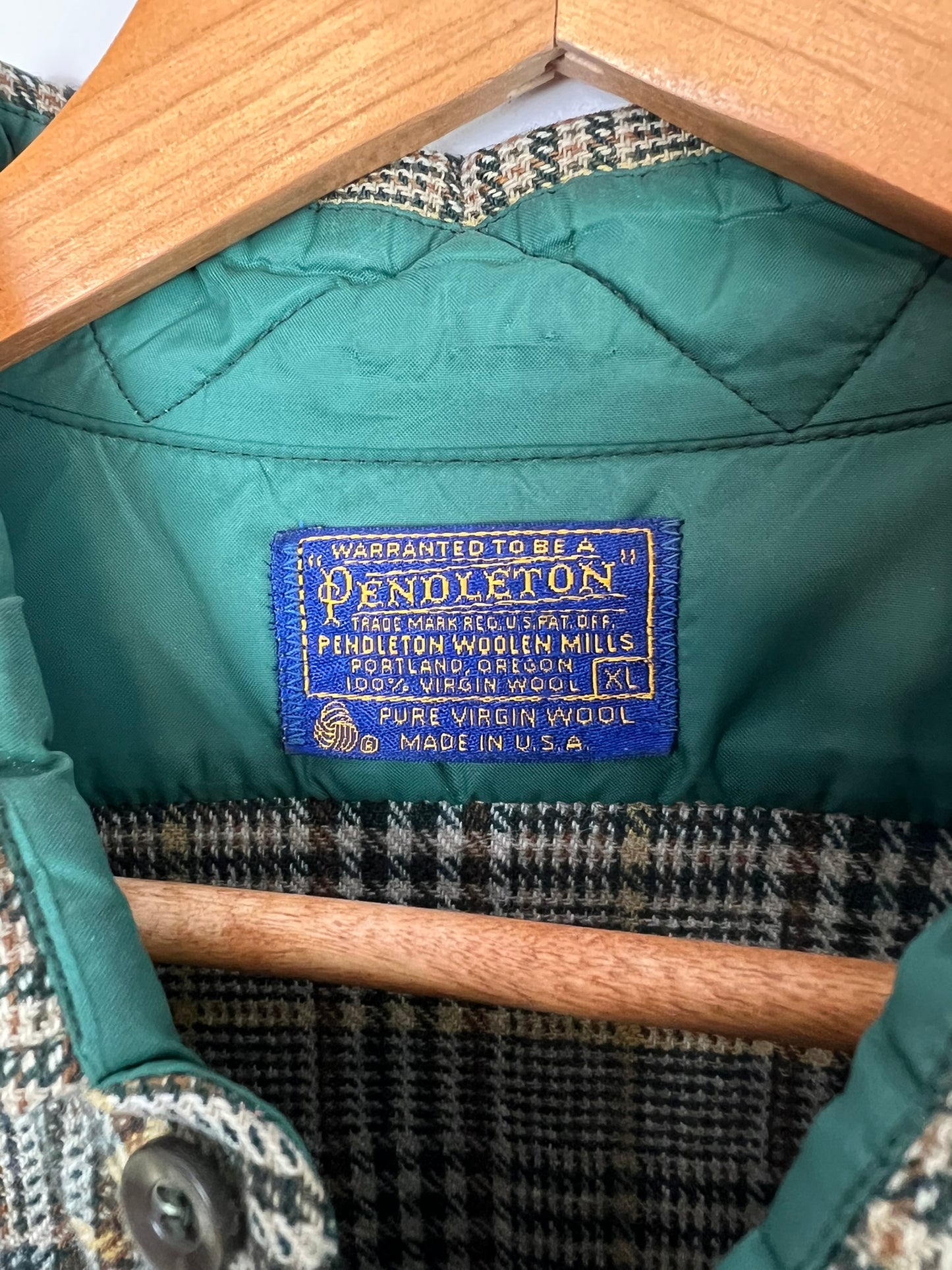Pendleton Wool Shirt Glen Plaid - XL