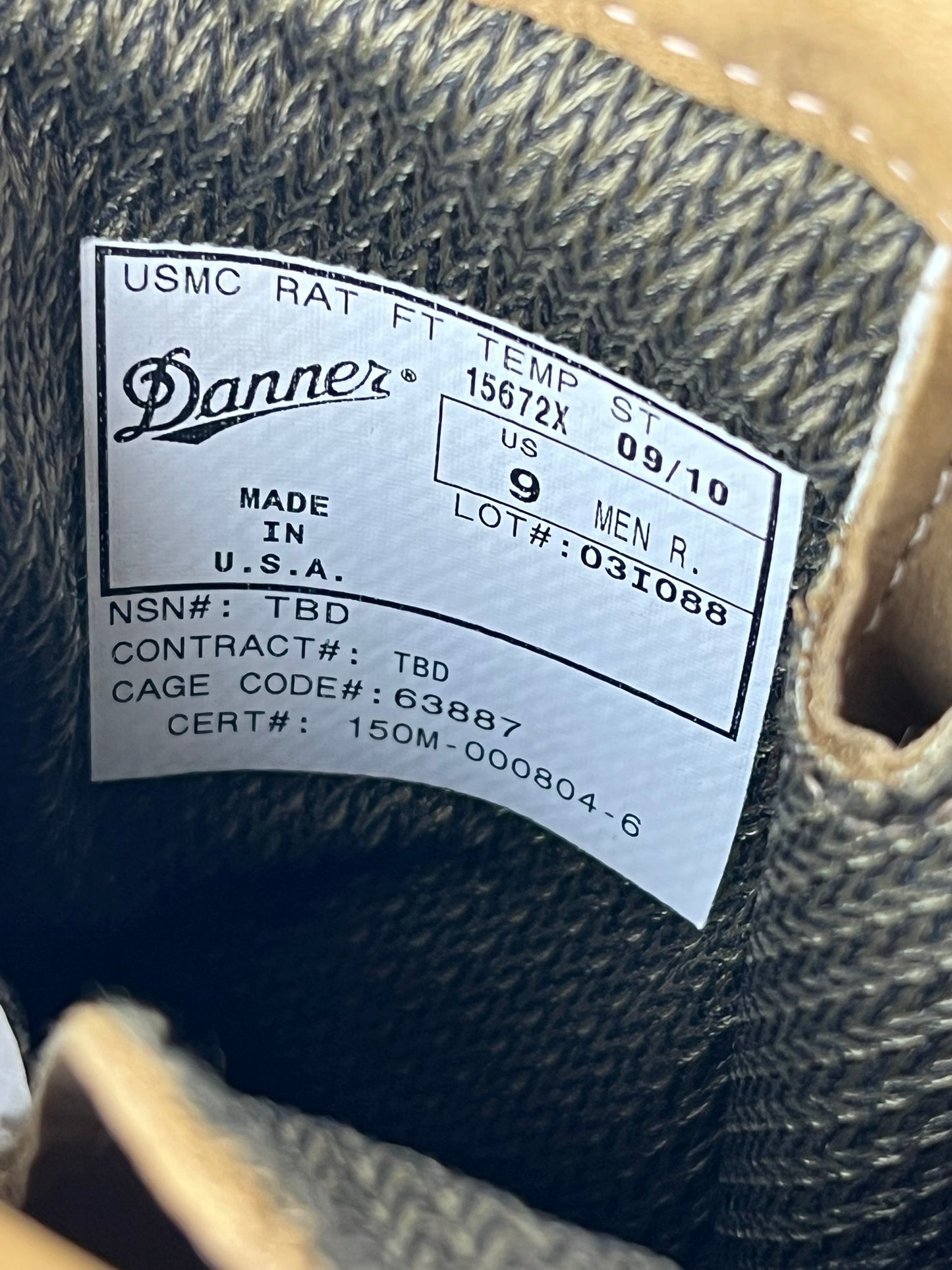 Danner USMC RAT Boots - Coyote 9R