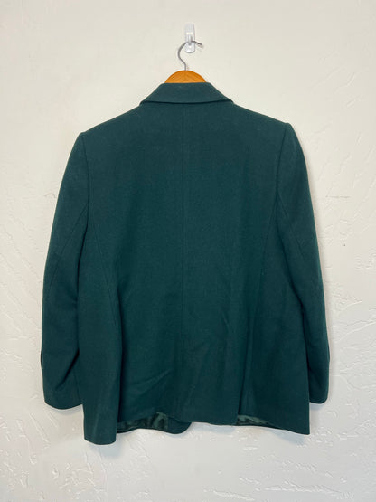 L.L. Bean Hunter Green Wool Blazer - Size 10P