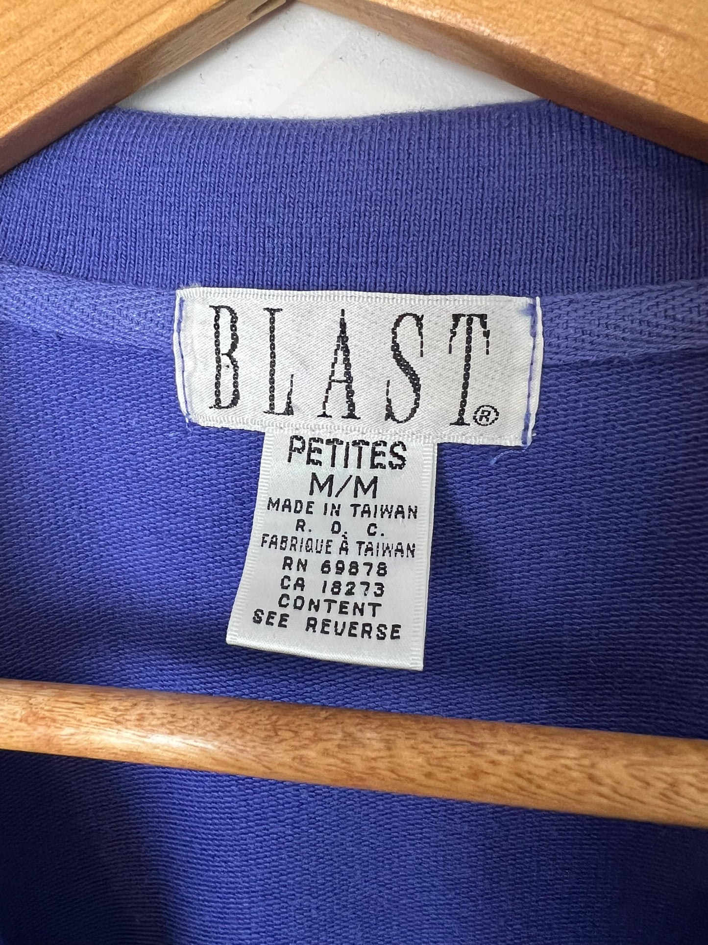 Blast Floral Polo Sweatshirt - M