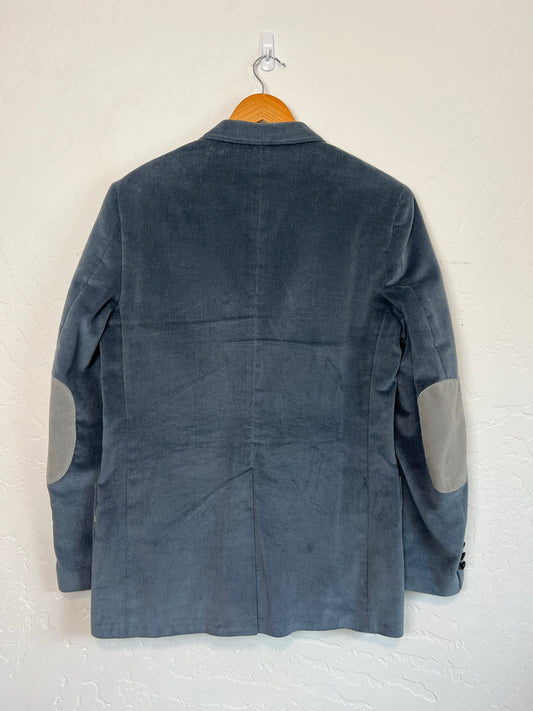 Lee Separates Blue Velvet Corduroy Blazer - Size 42