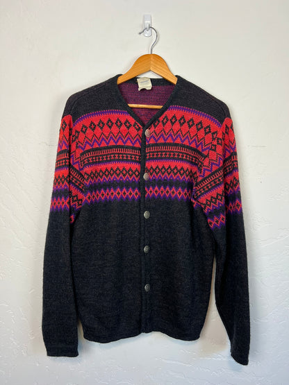 Caldwell of Canada Fair Isle Cardigan - L