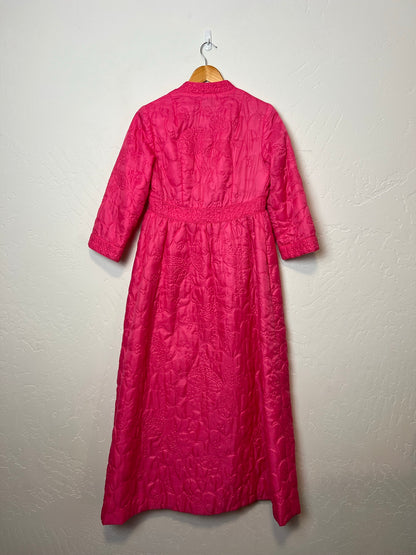 Nordstrom Hot Pink Quilted Robe - One Size