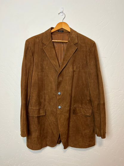 Michael Kors Cognac Suede Blazer - XL