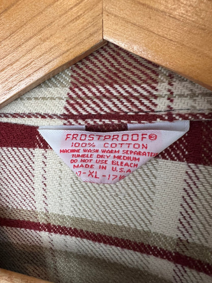 Frostproof Flannel Burgundy Plaid - XL