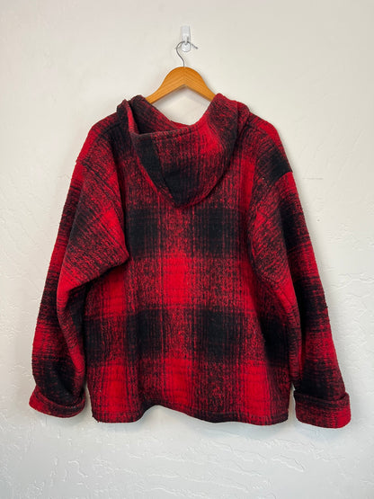Earth Ragz Montana Buffalo Plaid Baja Hoodie - XL