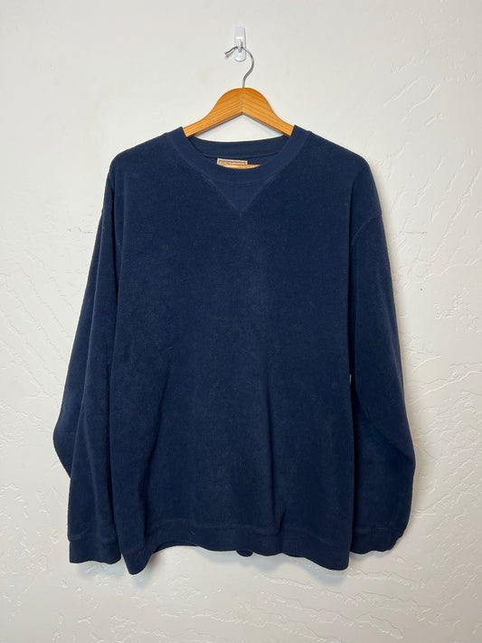 Woolrich Navy Blue Fleece Sweater - Size L