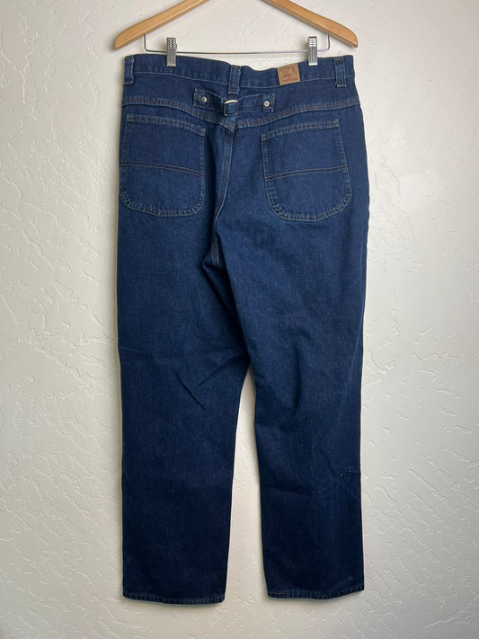 Buckle-Back Western Jeans - Maker Unknown