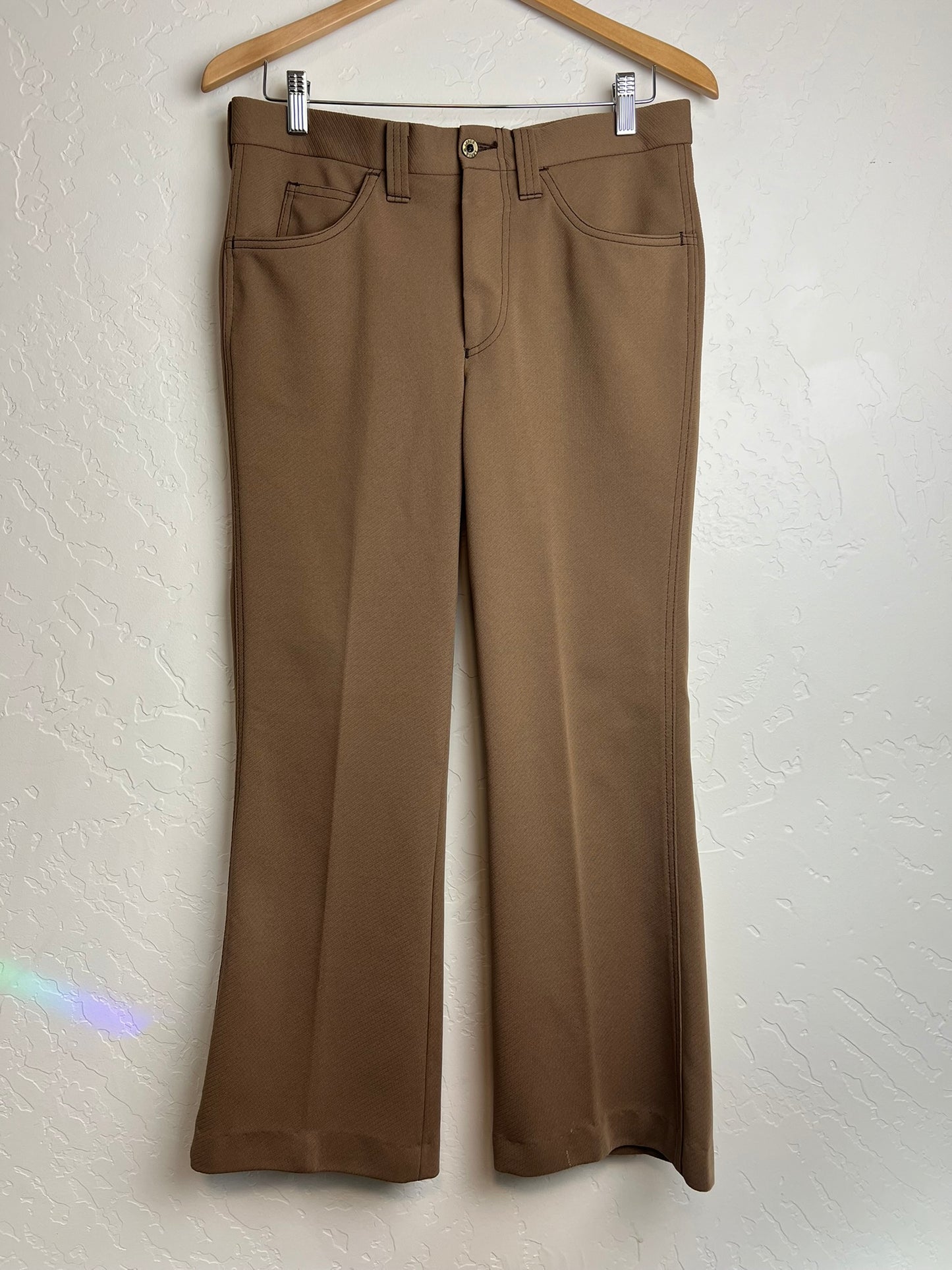 Levi's Panatela Camel Flared Trousers - 34