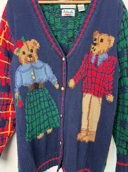 Arlando Hand-Knit Teddy Bear Cardigan - XL