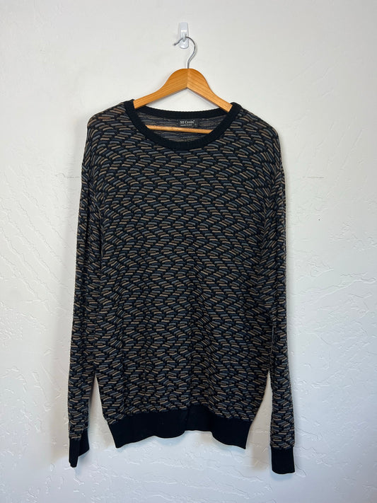 St. Croix Geometric Knit Sweater - Size L
