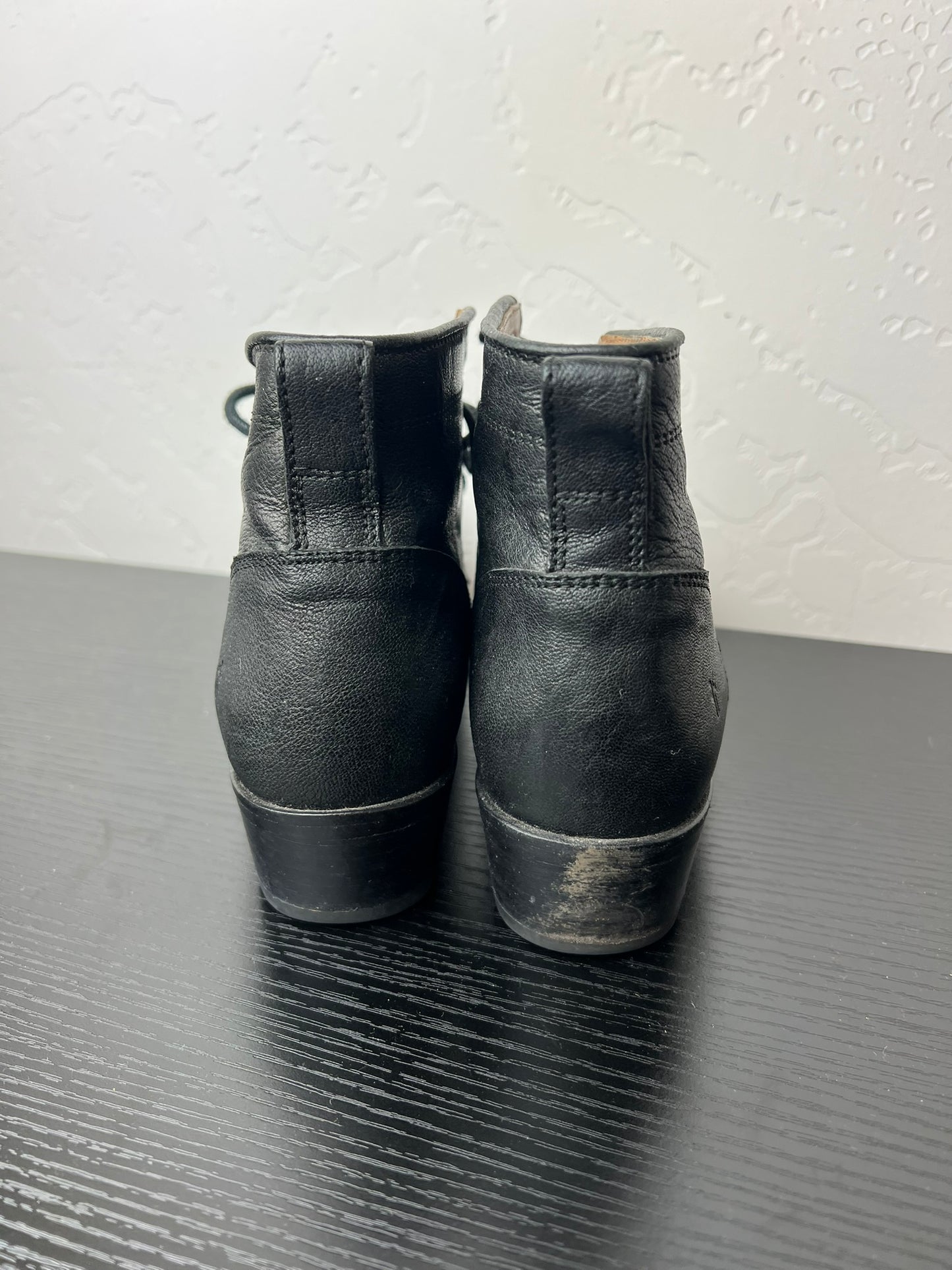 Frye Lace-Up Leather Boots - 8.5 B