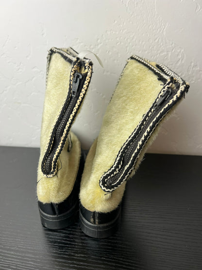 Faux Fur Winter Boots - Chartreuse 25cm