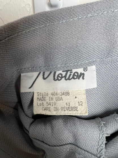 Motion Dove Grey High-Waist Trousers - 12