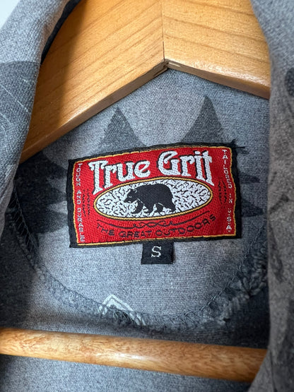 True Grit Outdoor Print Flannel with Moose and Mountains - S