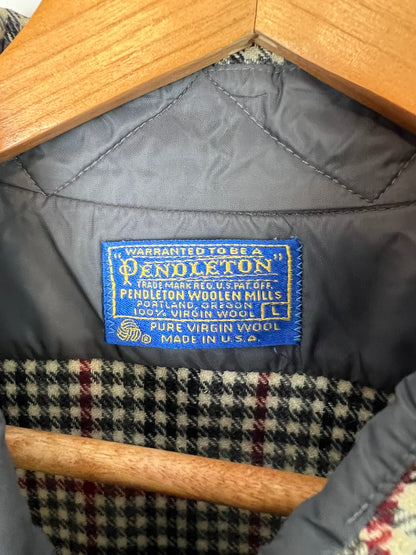 Pendleton Wool Houndstooth Shirt - L
