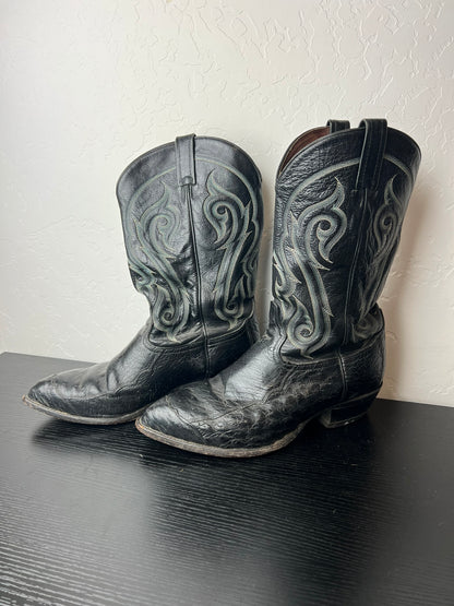 Tony Lama Ostrich Cowboy Boots - 11 EE