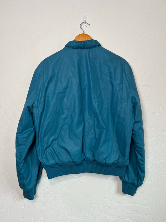 Members Only Teal Bomber Jacket - Size 40