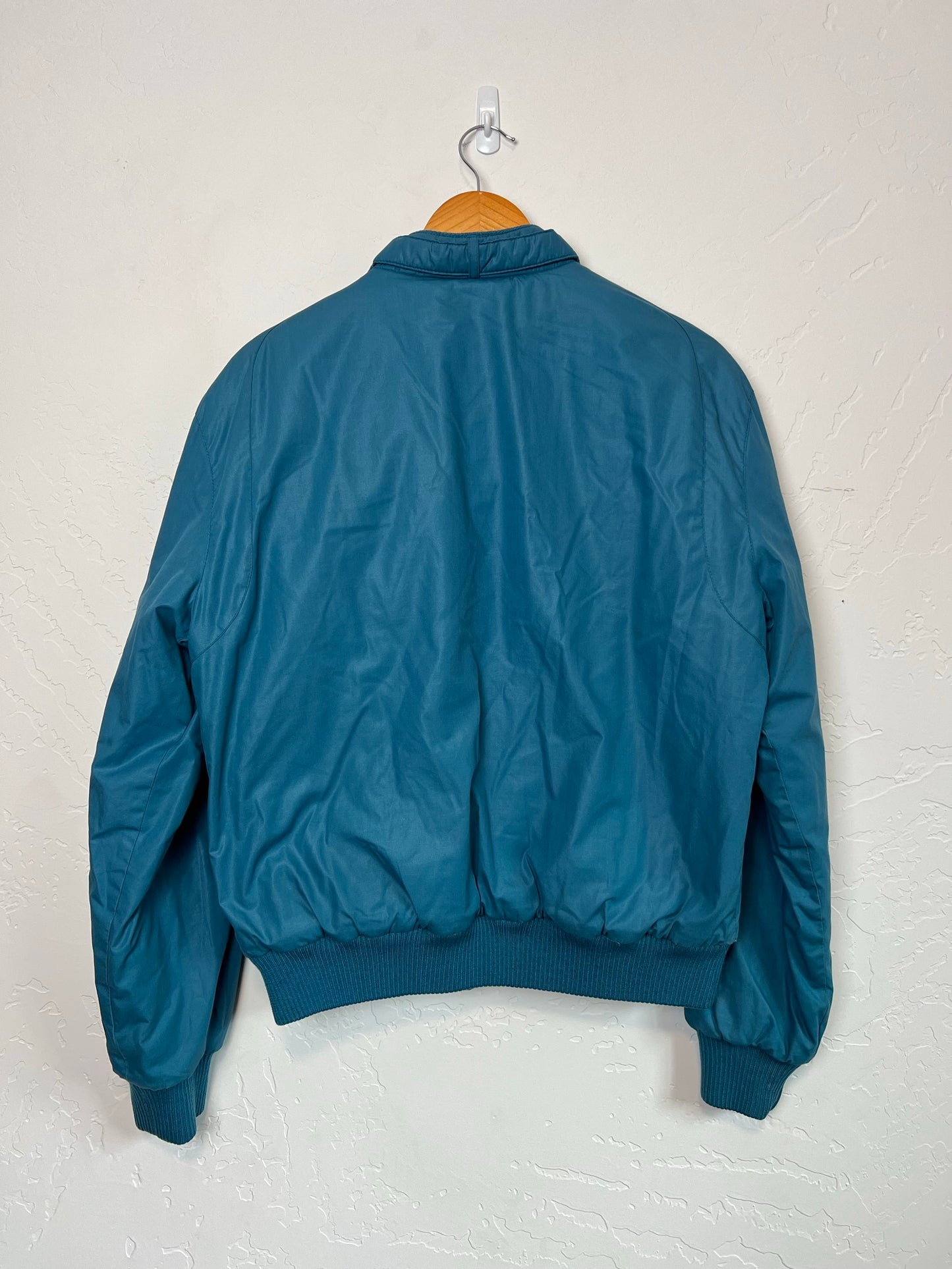 Members Only Teal Bomber Jacket - Size 40