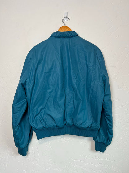Members Only Teal Bomber Jacket - Size 40