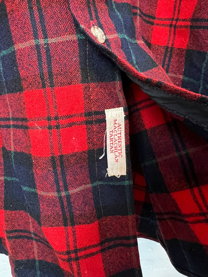 Pendleton Authentic Tartan Wool Flannel in Red and Black - L