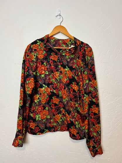 Laura & Jayne Collection Floral Paisley Blouse - XL